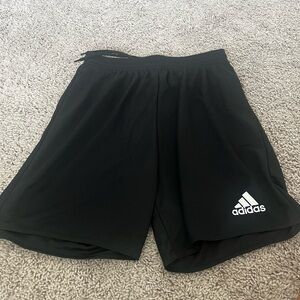 Adidas Black Athletic SHORTS FOOTBALL/SOCCER FÚTBOL